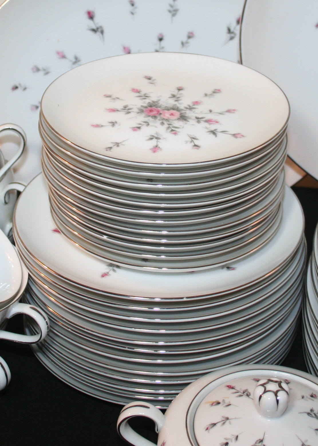 Set of Harmony House "Rosebud" China