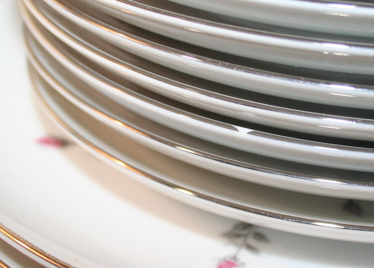 Set of Harmony House "Rosebud" China