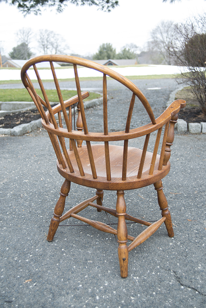 Set of Sack Back Firehouse Windsor Chairs