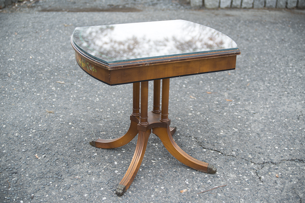 Vintage Federal Style Floral Painted Table