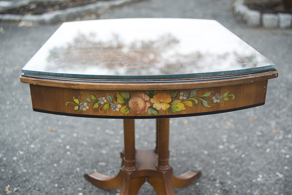Vintage Federal Style Floral Painted Table