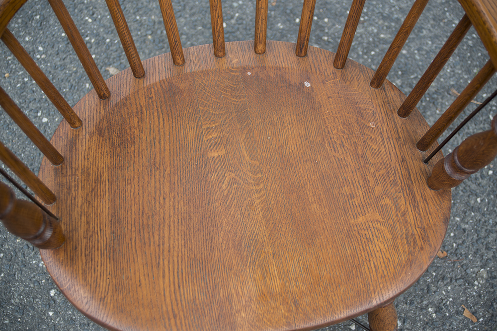 Set of Sack Back Firehouse Windsor Chairs