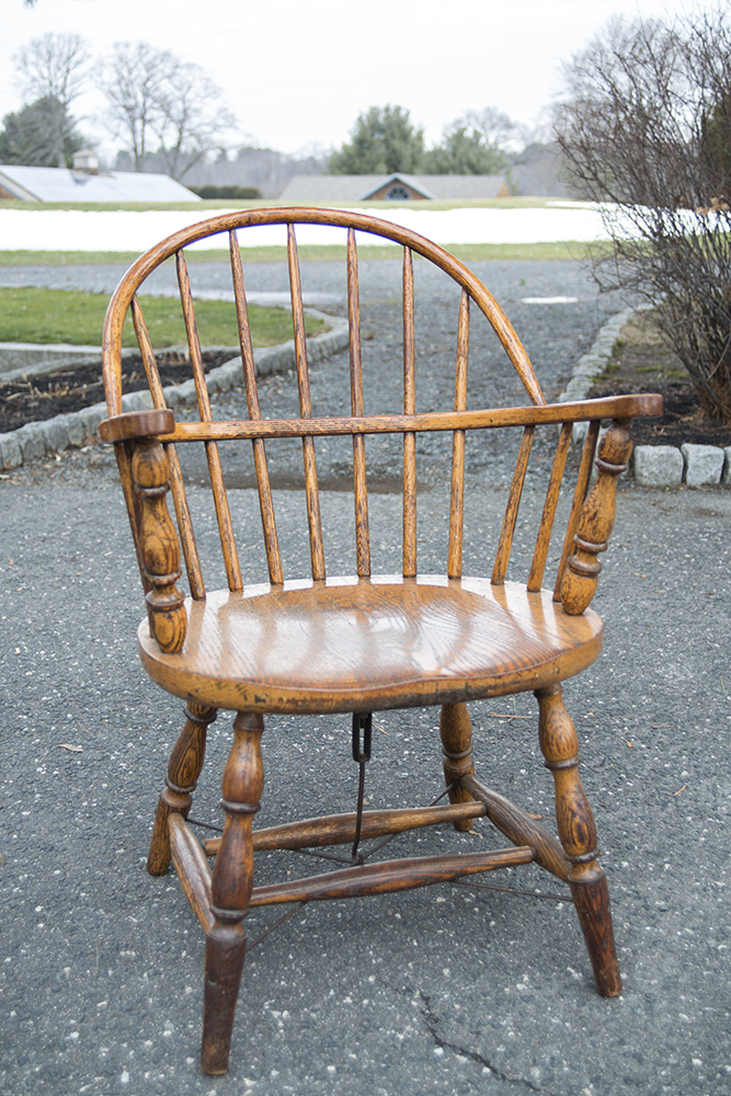Set of Sack Back Firehouse Windsor Chairs