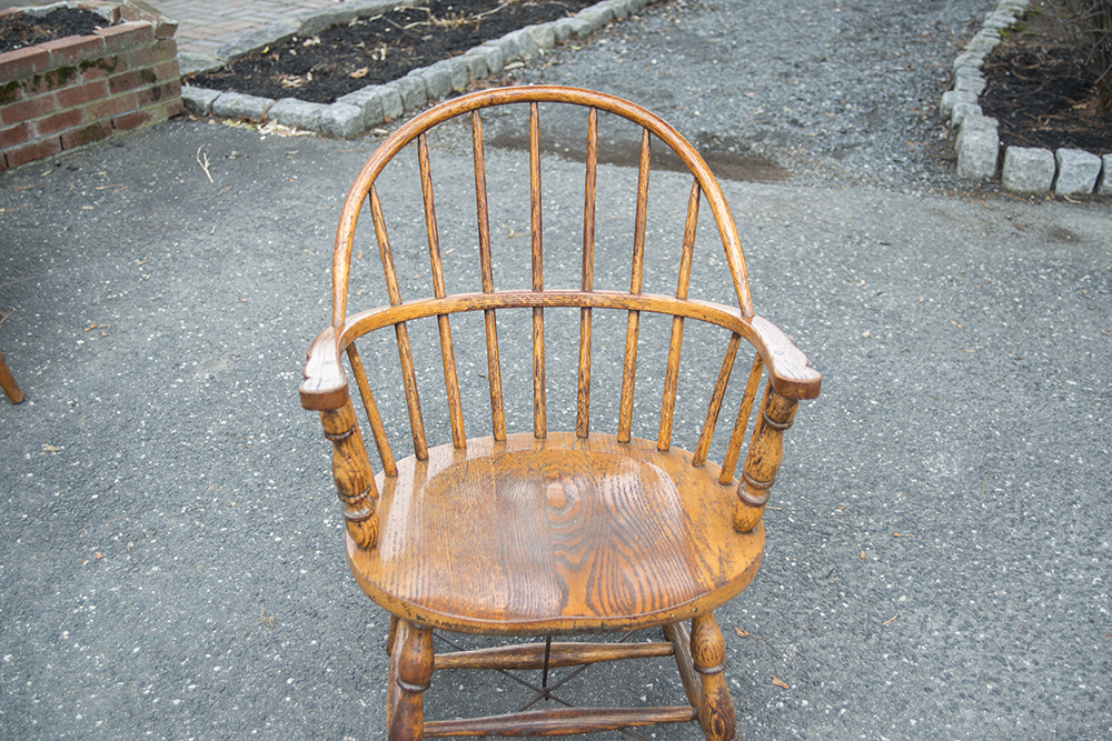 Set of Sack Back Firehouse Windsor Chairs