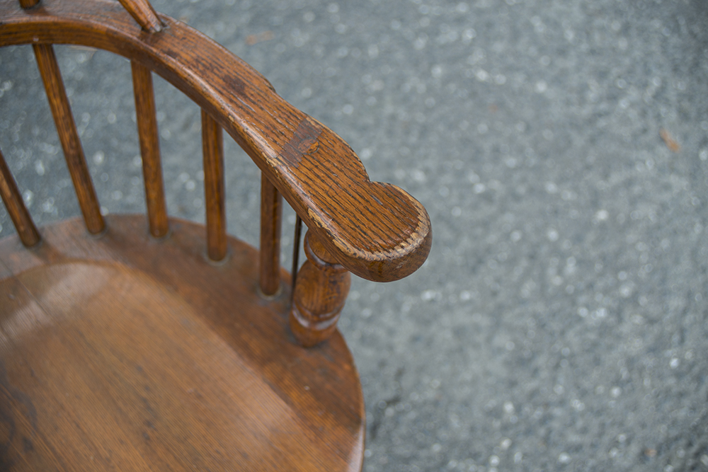 Set of Sack Back Firehouse Windsor Chairs