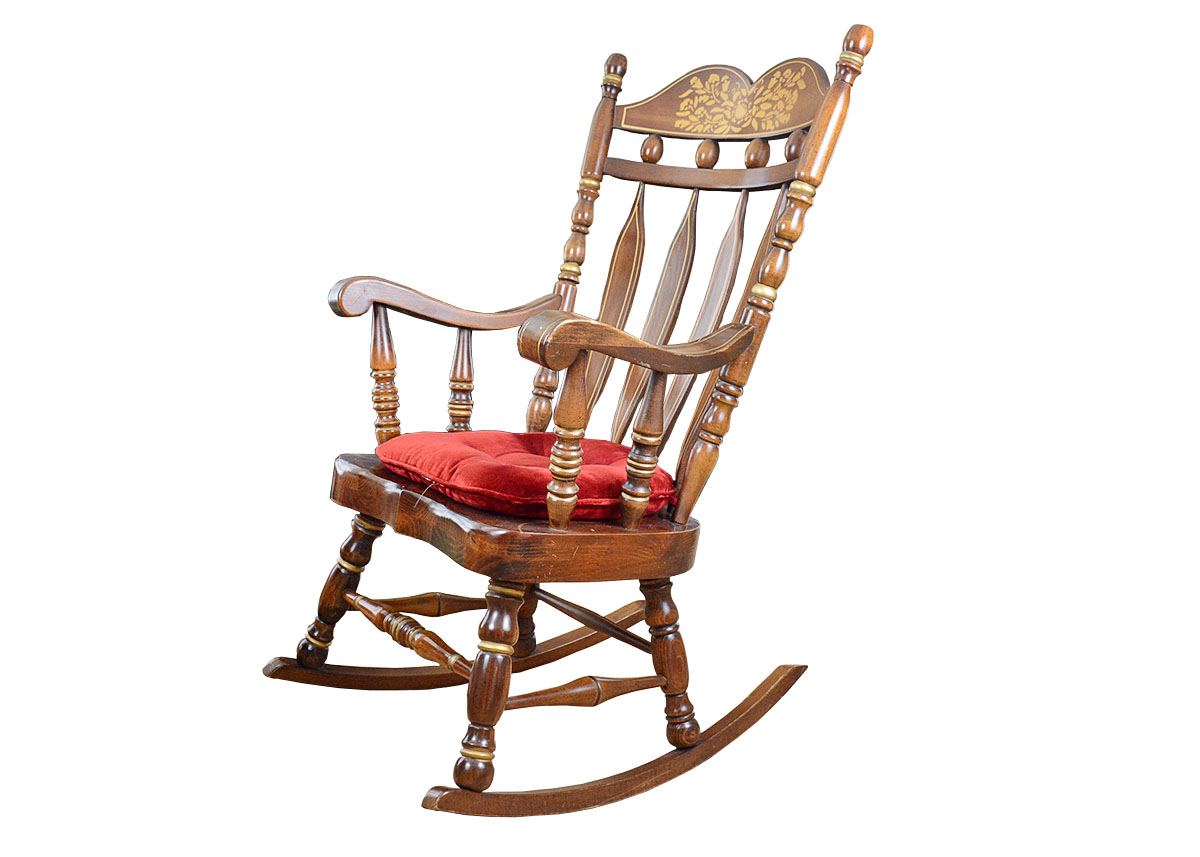 Retro Stenciled Virginia House Rocking Chair EBTH