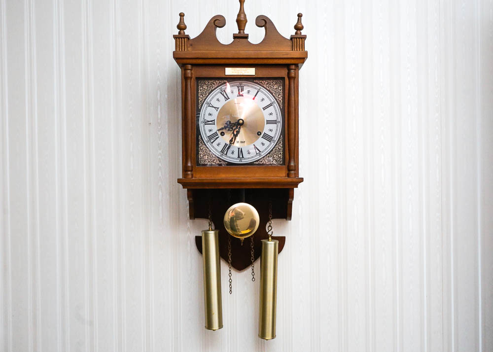 Vintage Hamilton Two-Key 31 Day Wall Clock