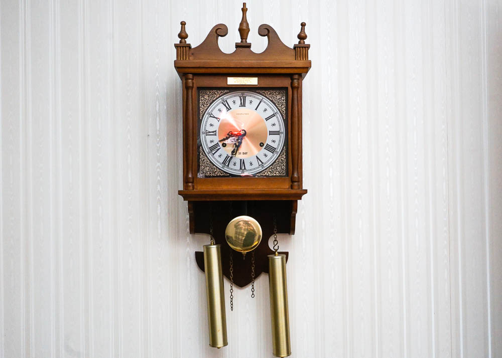 Vintage Hamilton Two-Key 31 Day Wall Clock