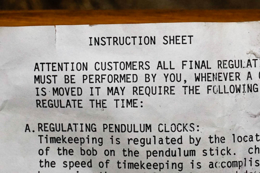 Vintage Hamilton Two-Key 31 Day Wall Clock