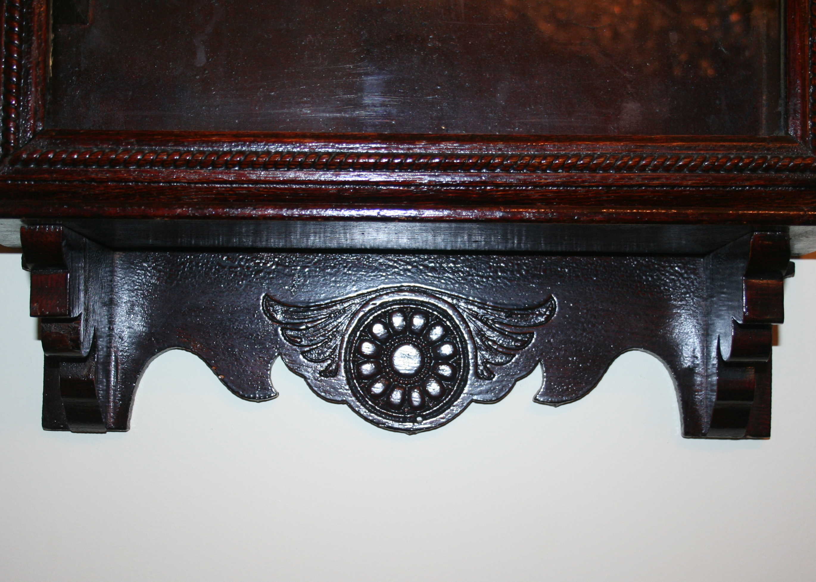 Antique Wall-Mount Display Cabinet