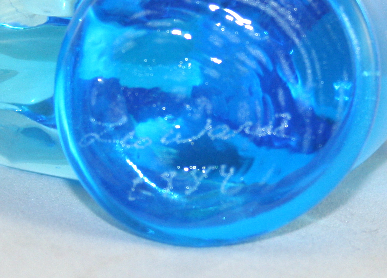 Blue Art Glass Bird Collection