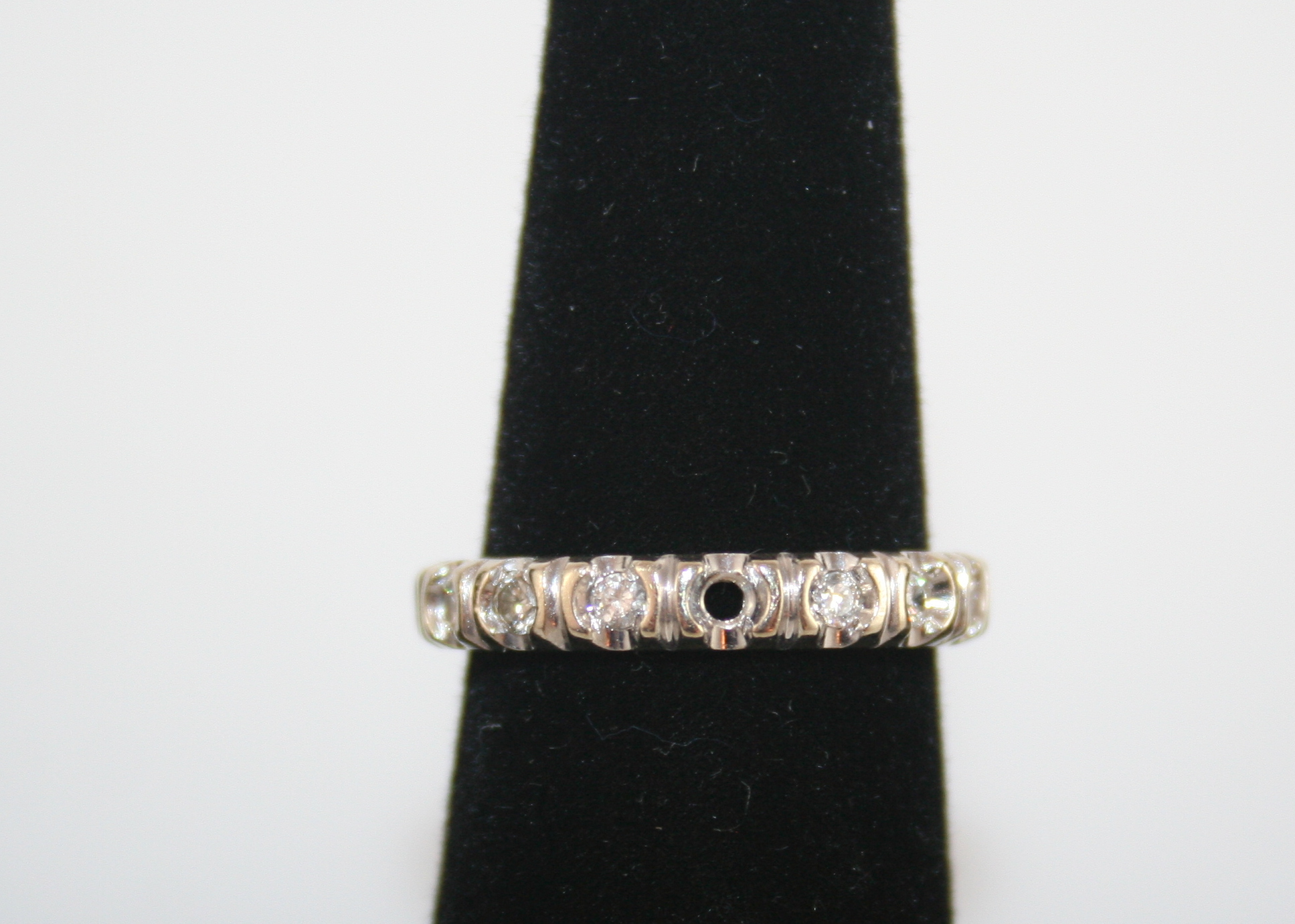 14K White Gold Eternity Band