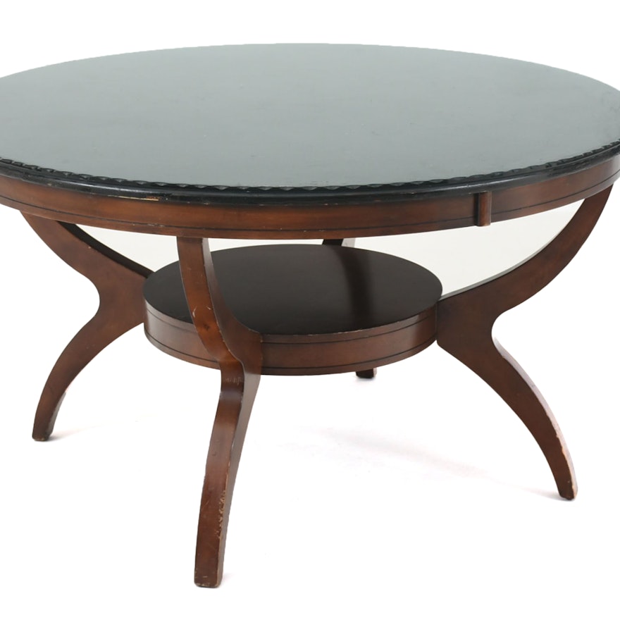 Modern Glass Top Round Dining Table