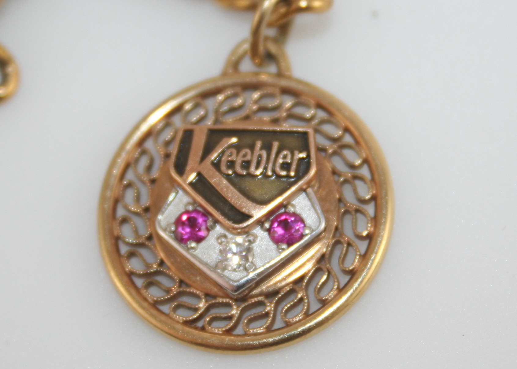 10K Yellow Gold Keebler Service Award on 12K Gold-Plated Bracelet