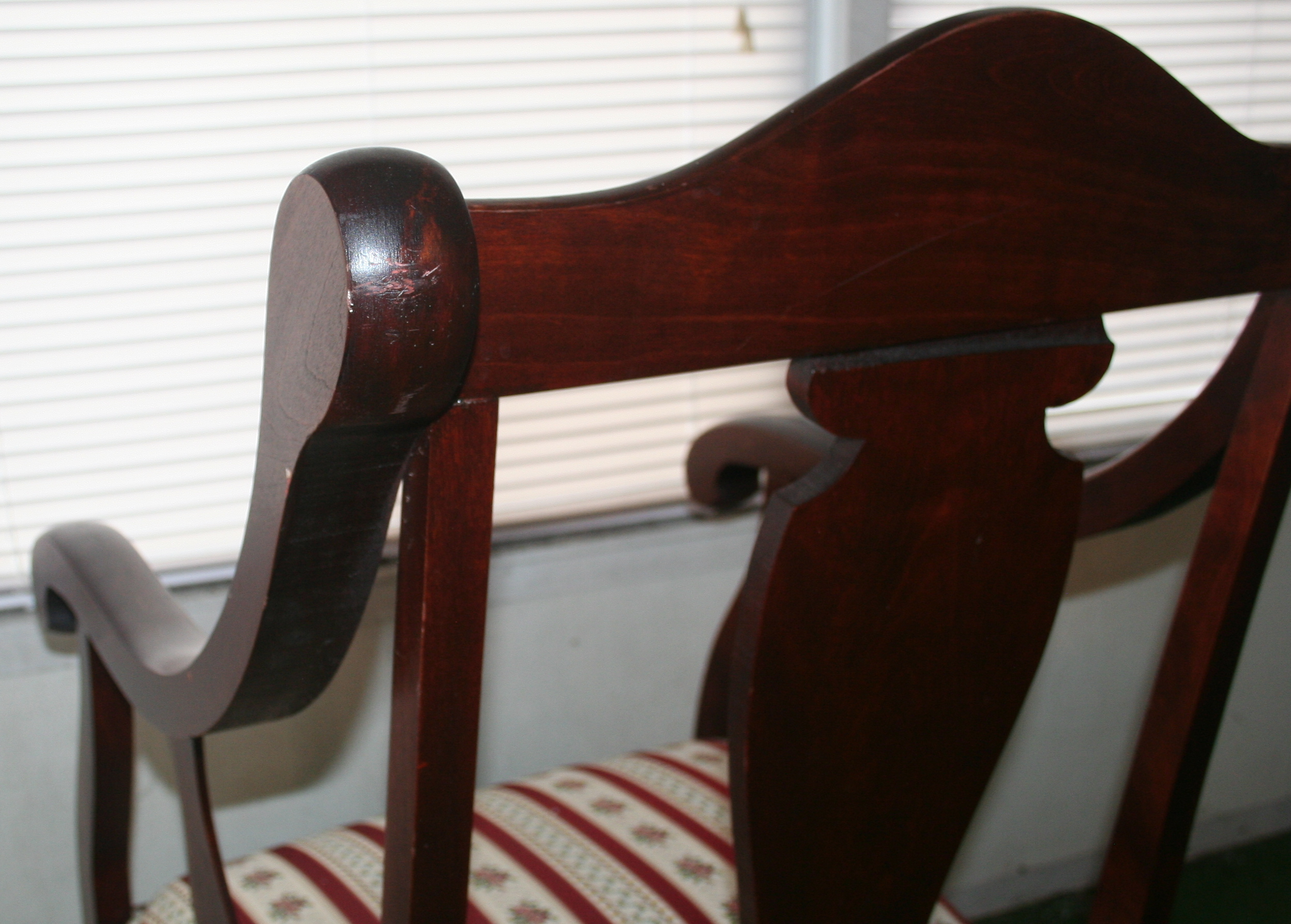 Mahogany Eastlake Style Vintage Arm Chair