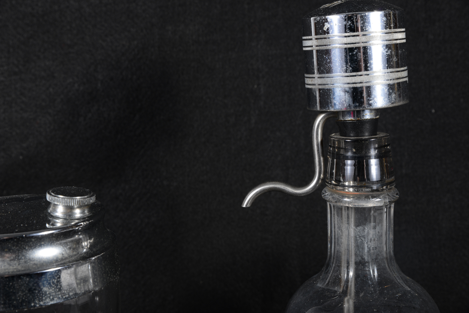 Vintage Cocktail Shaker and "Say When" Seltzer Bottle