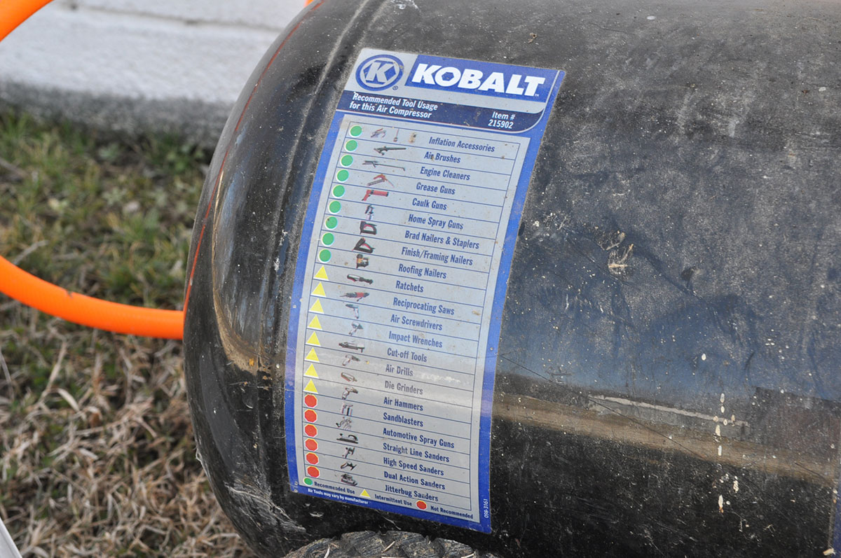 Kobalt 15 Gallon Portable Electric Air Compressor