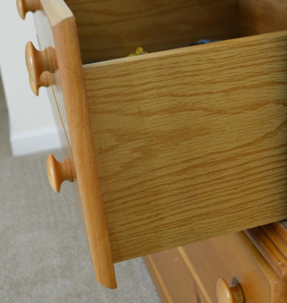 Knotty Pine Dresser and Mirror
