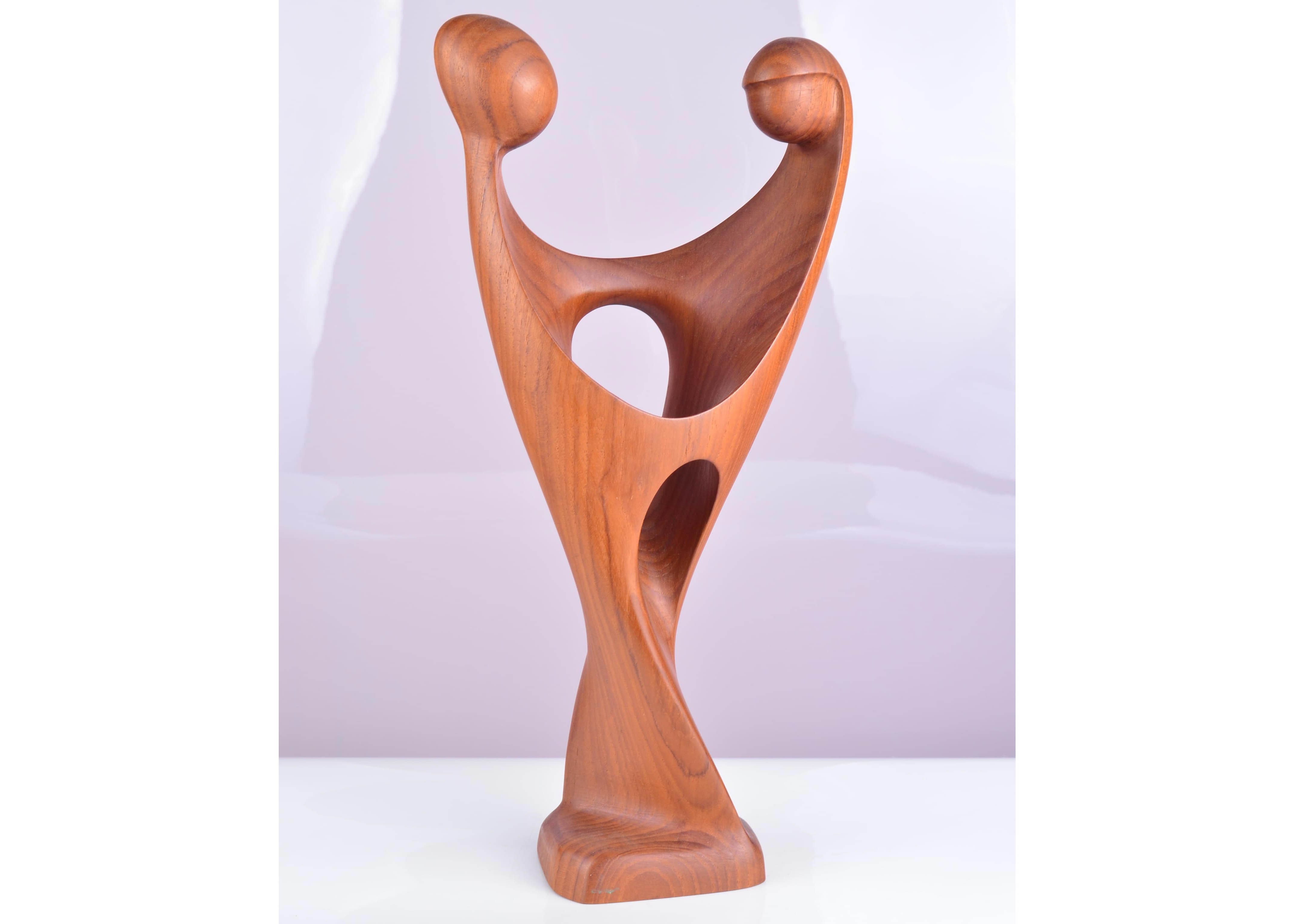 Simon Randers Mid Century Danish Teak Sculpture