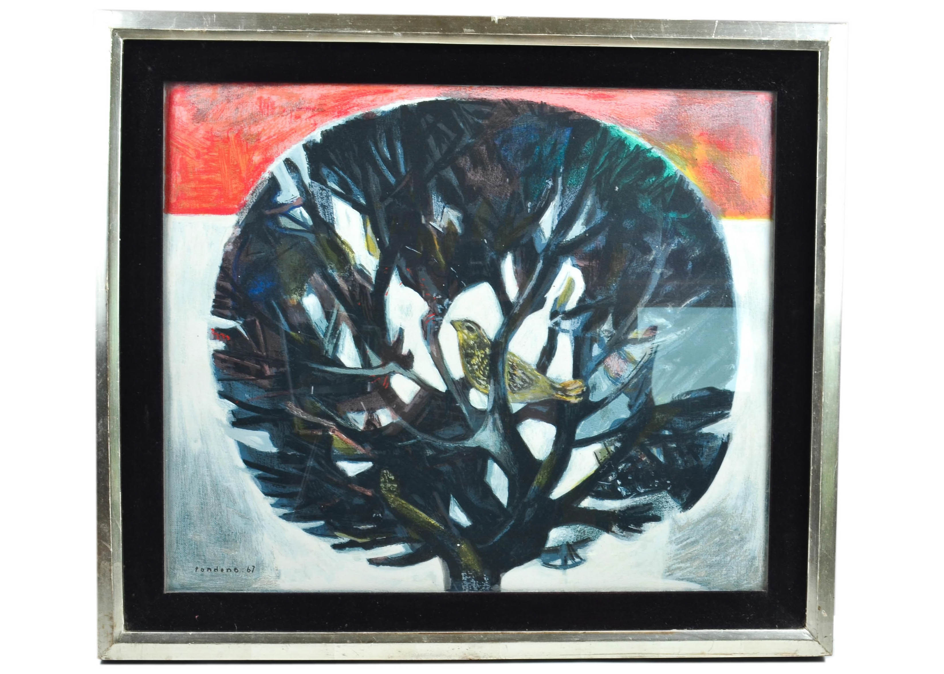 Gentile Tondino Signed Oil Painting