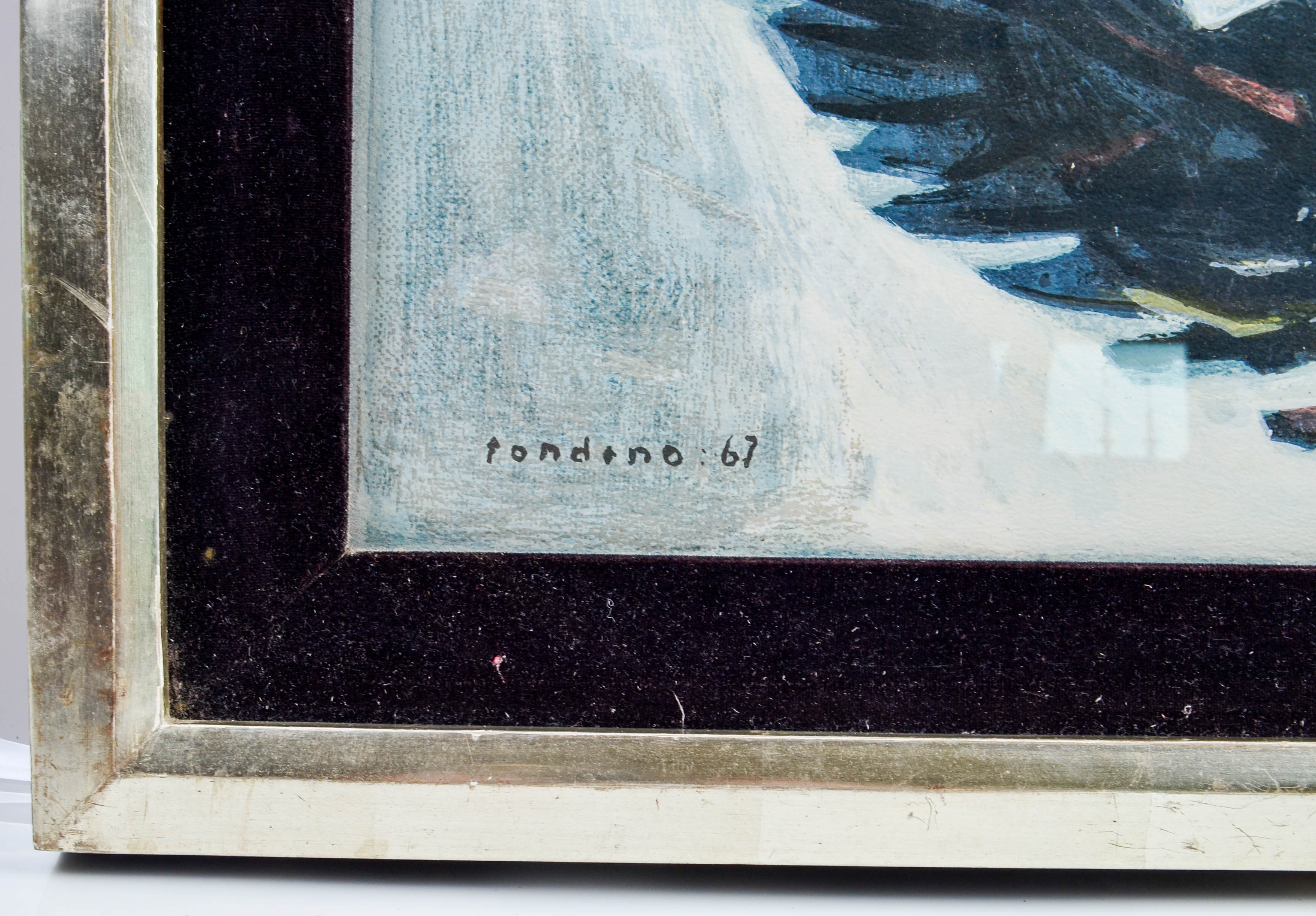 Gentile Tondino Signed Oil Painting