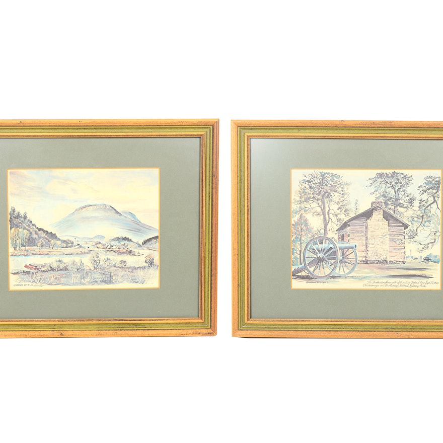 Pair of George Little Paintings