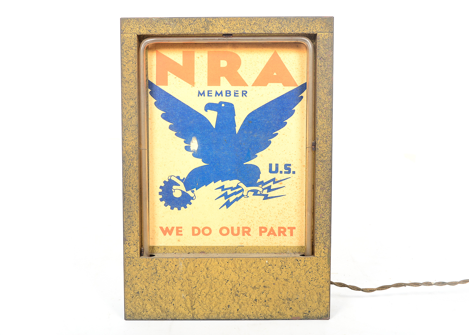 1933 "National Recovery Administration" New Deal Neon Sign