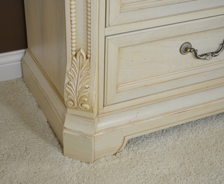 Thomasville Impressions Marble Top Truncated Corner Nightstand