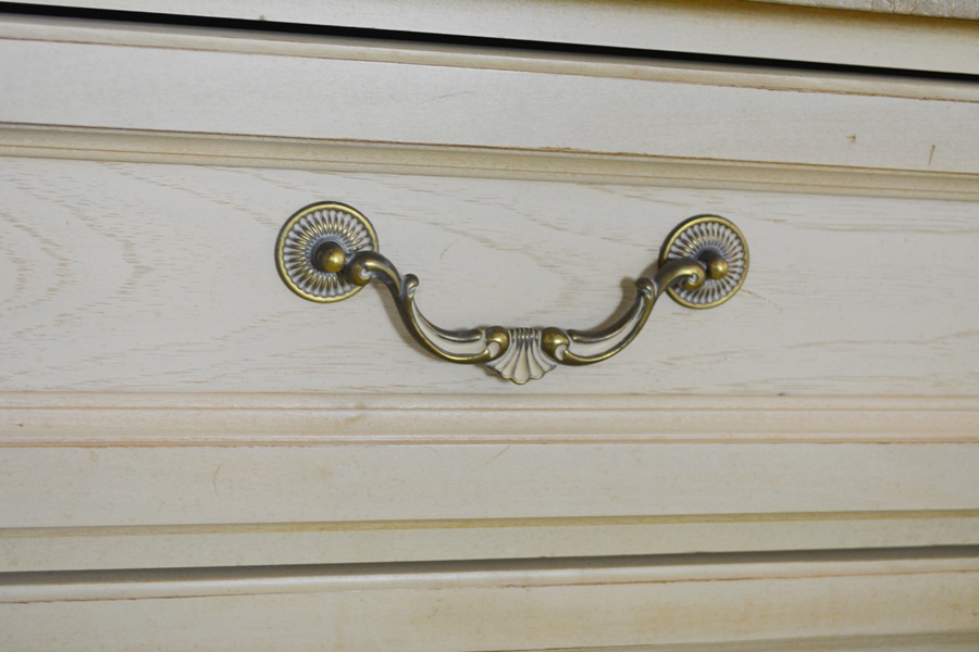 Thomasville Impressions Marble Top Truncated Corner Nightstand