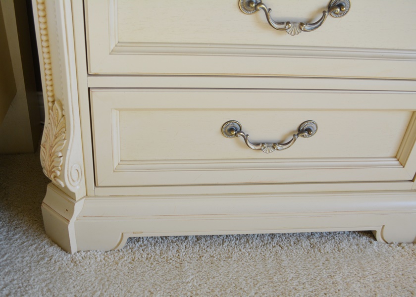 Thomasville Impressions Marble Top Truncated Corner Nightstand