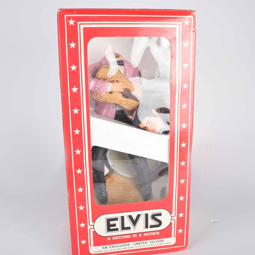 1977 McCormick Distilling Co.Limited Edition Elvis Presley '55 Music Box Decanter