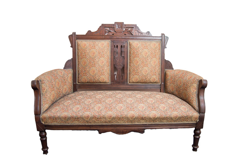 Antique Eastlake Settee Loveseat