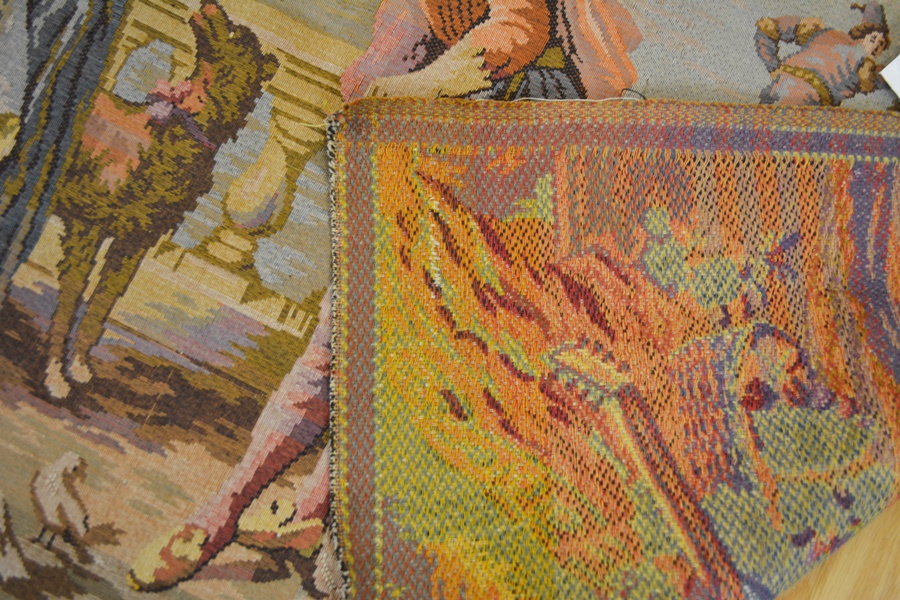 Antique Belgium Tapestry of Venetian Scene