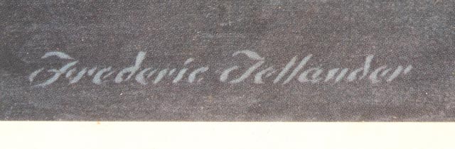 Frederic Tellander 1943 "Flying Fortress" Lithograph Print