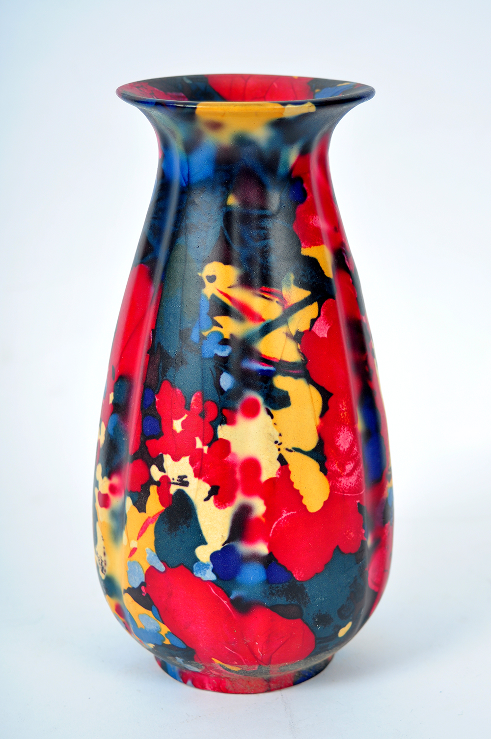 Multi-Colored Pottery Vase