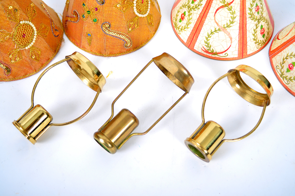 Candle Shades and Brass Followers