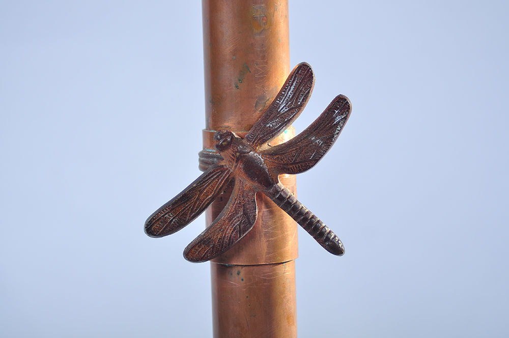 Copper Dragonfly Lamp
