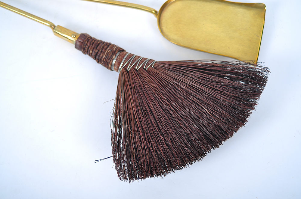 Brass Fireplace Tool Set