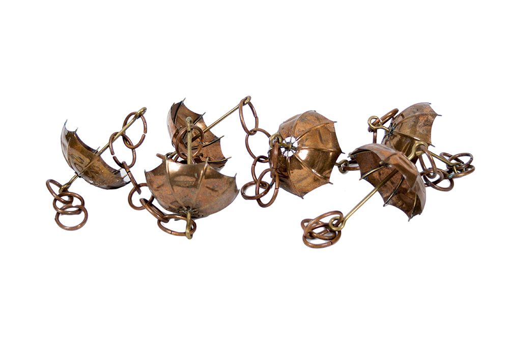 Copper and Brass Rain Chain