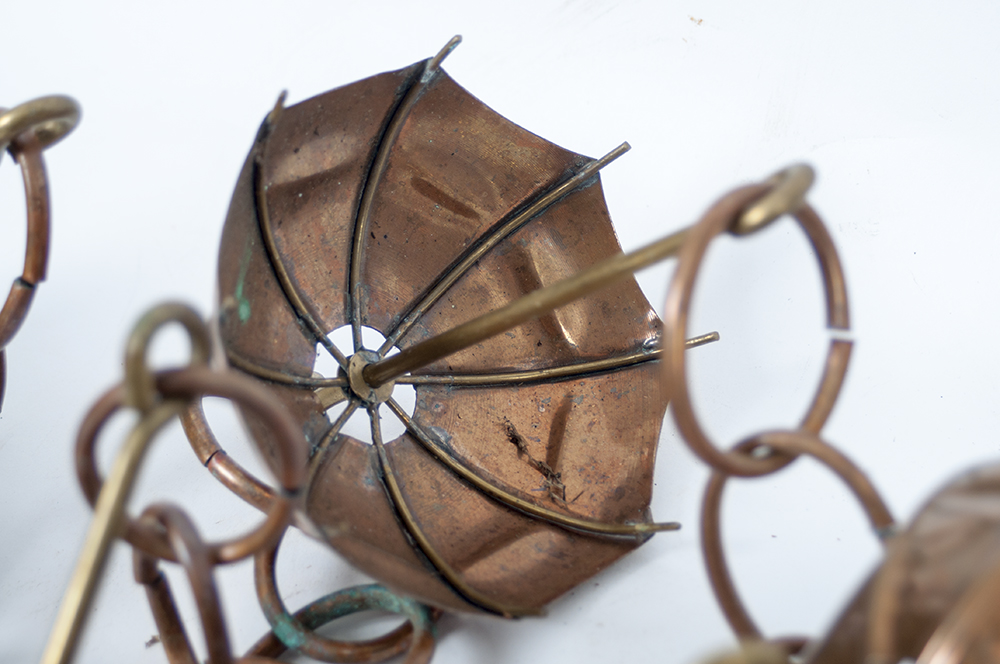 Copper and Brass Rain Chain