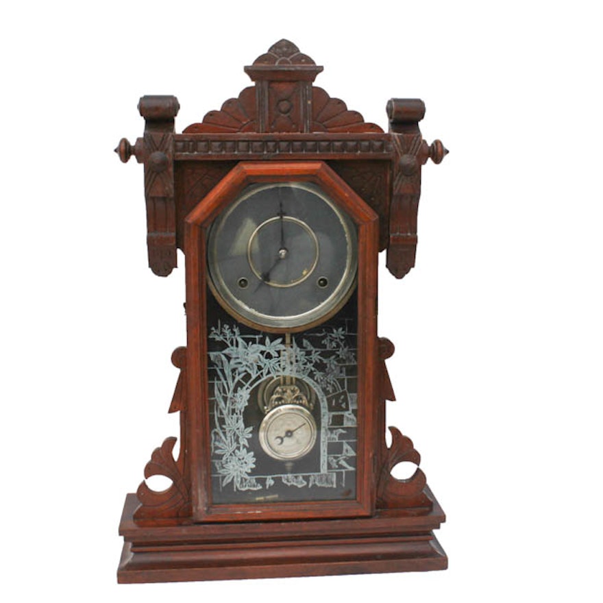Antique "Jenner" Waterbury Gingerbread Clock Circa 1888