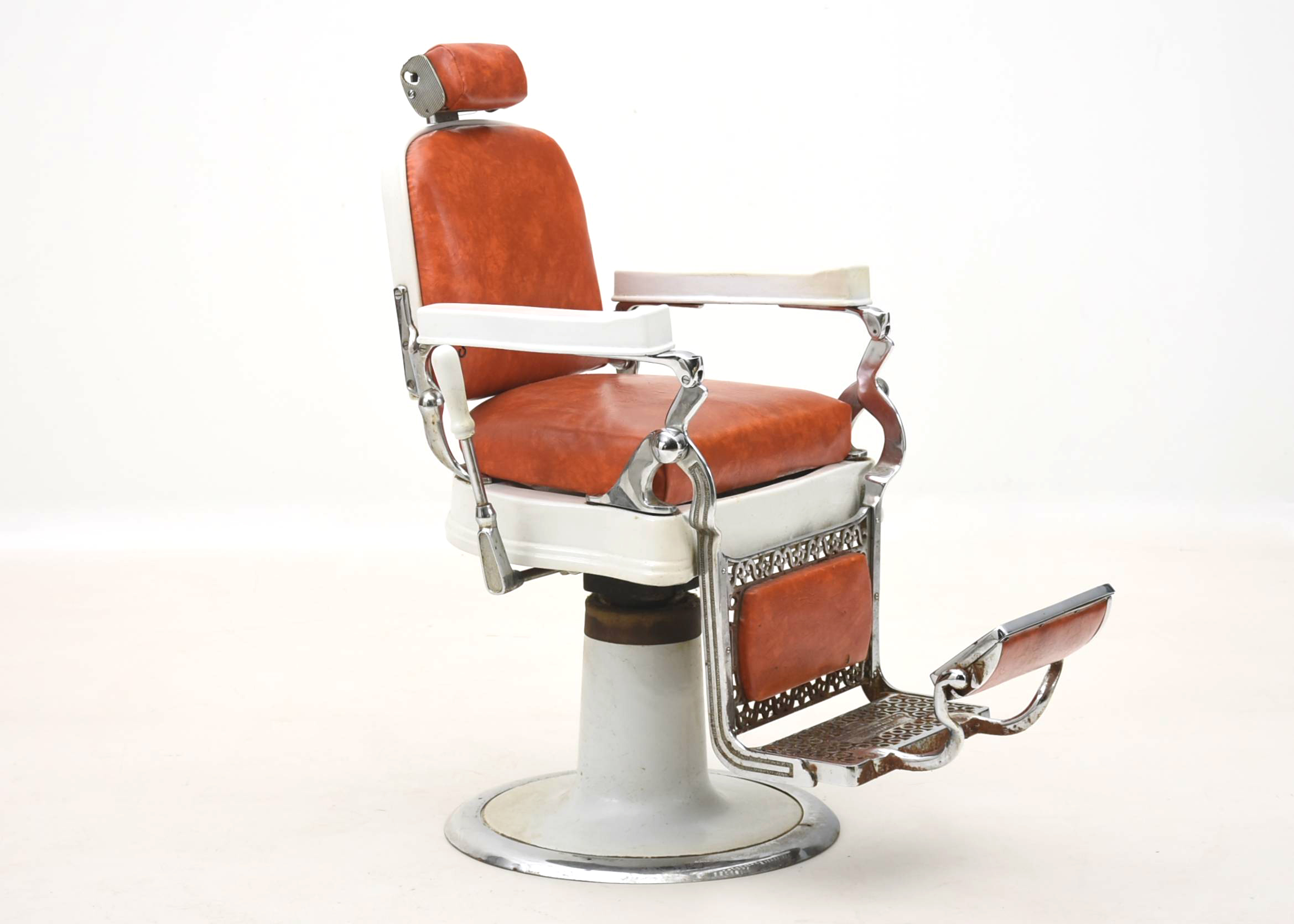 Early 20th Century Belmont Hercules Barber Chair