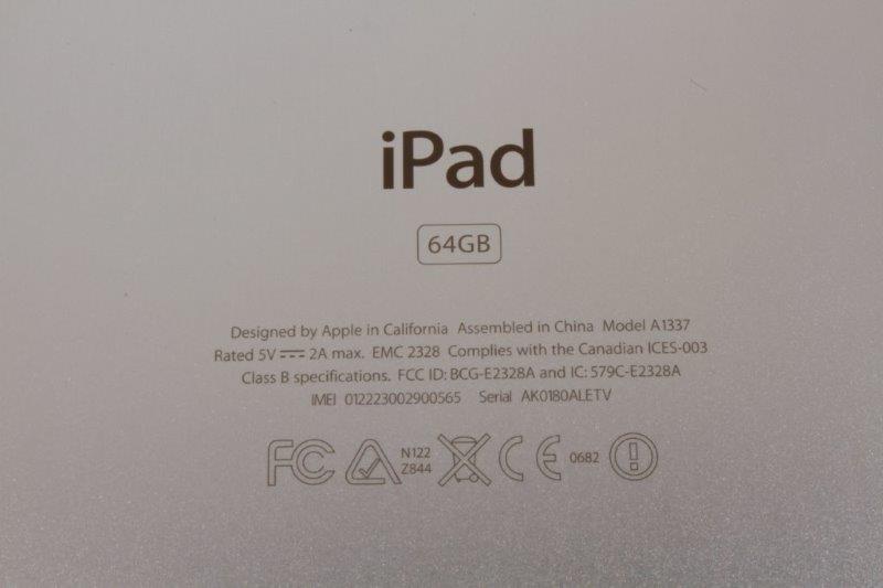 Apple iPad 64GB Model A1337