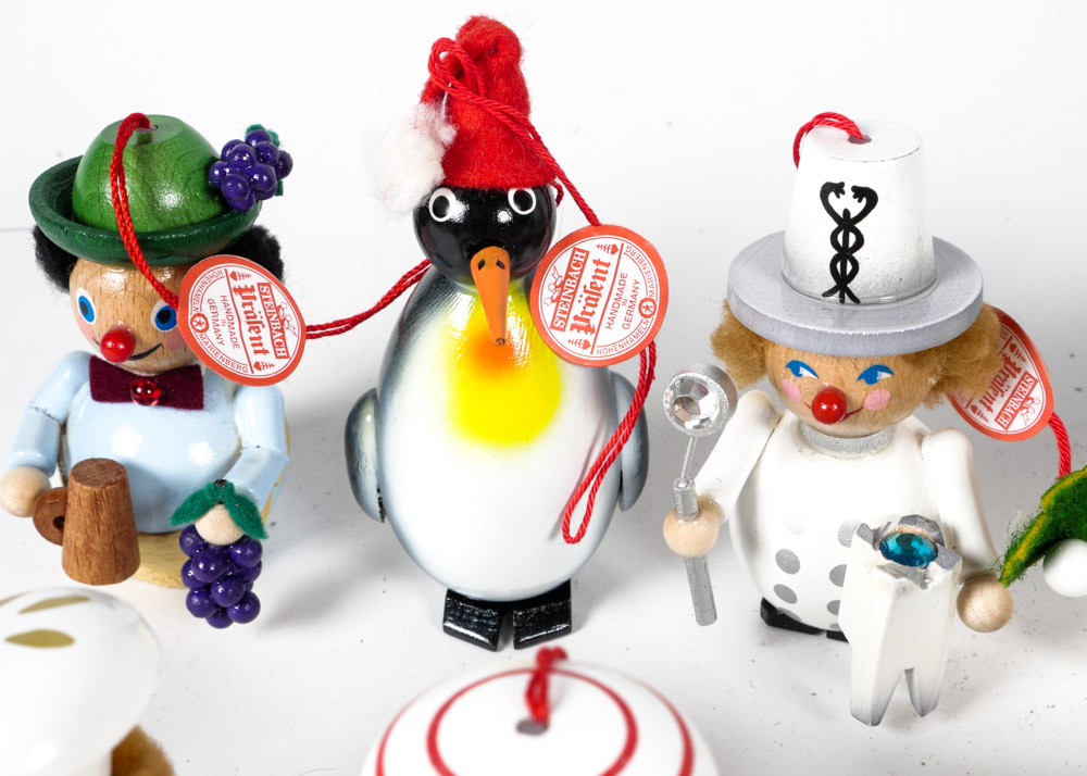 Collection of Steinbach Wooden Ornaments