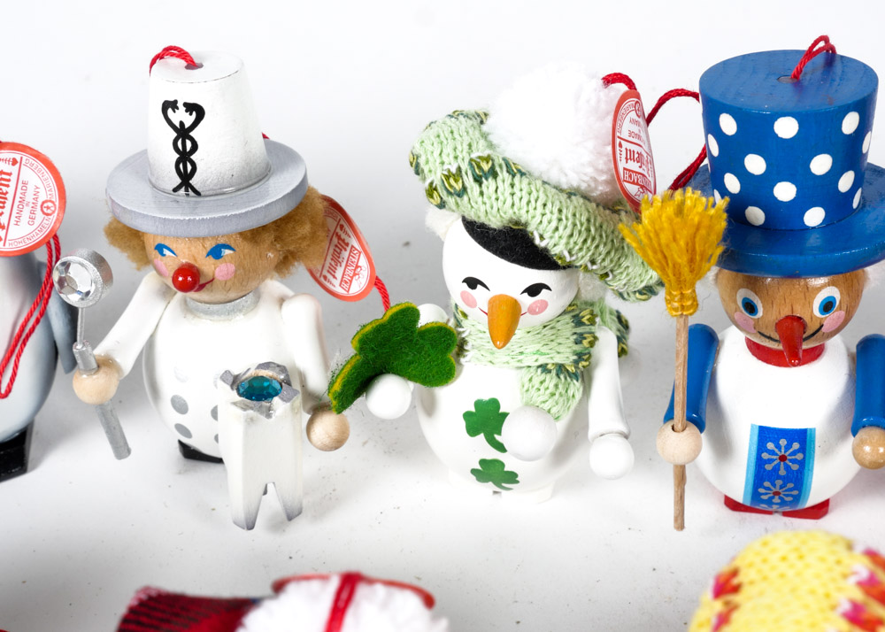 Collection of Steinbach Wooden Ornaments
