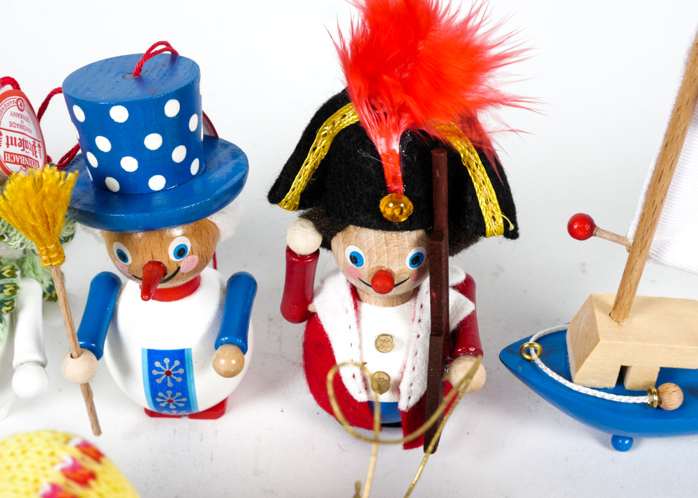 Collection of Steinbach Wooden Ornaments