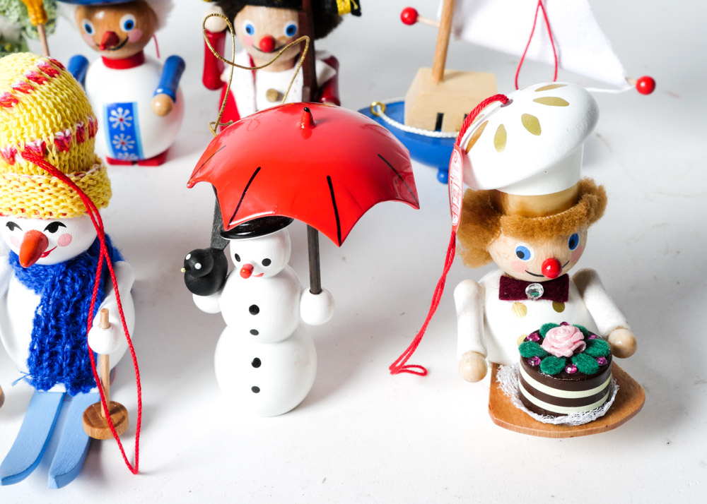 Collection of Steinbach Wooden Ornaments