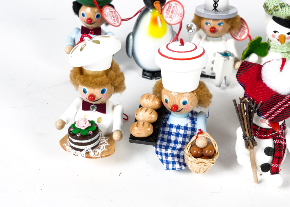 Collection of Steinbach Wooden Ornaments