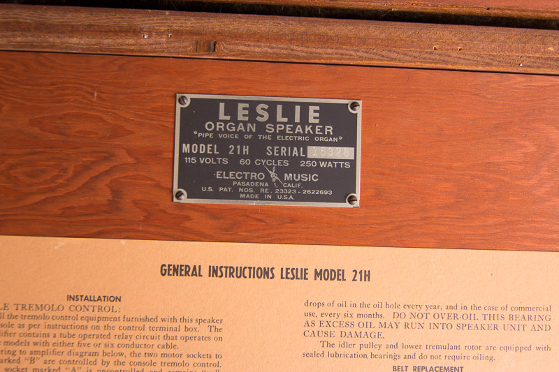Hammond Organ and Leslie Speaker