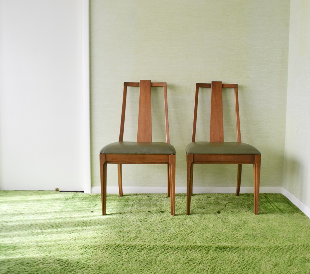 Pair Of Mid Century Modern Side Chairs By Lenoir Chair Company